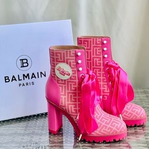 Exclusive BALMAIN x BARBIE Monogram Boots